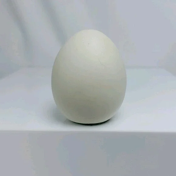 Vintage Ceramic Bisque Egg Paperweight Handpainted Collectible Apples - Picture 3 of 5